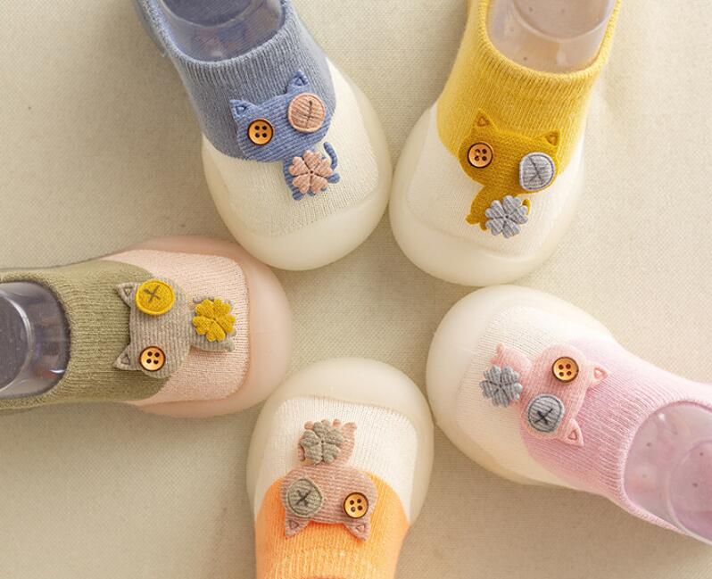 Calcetines de Suelo para Bebés y Niños Pequeños de Algodón Antideslizantes Premium