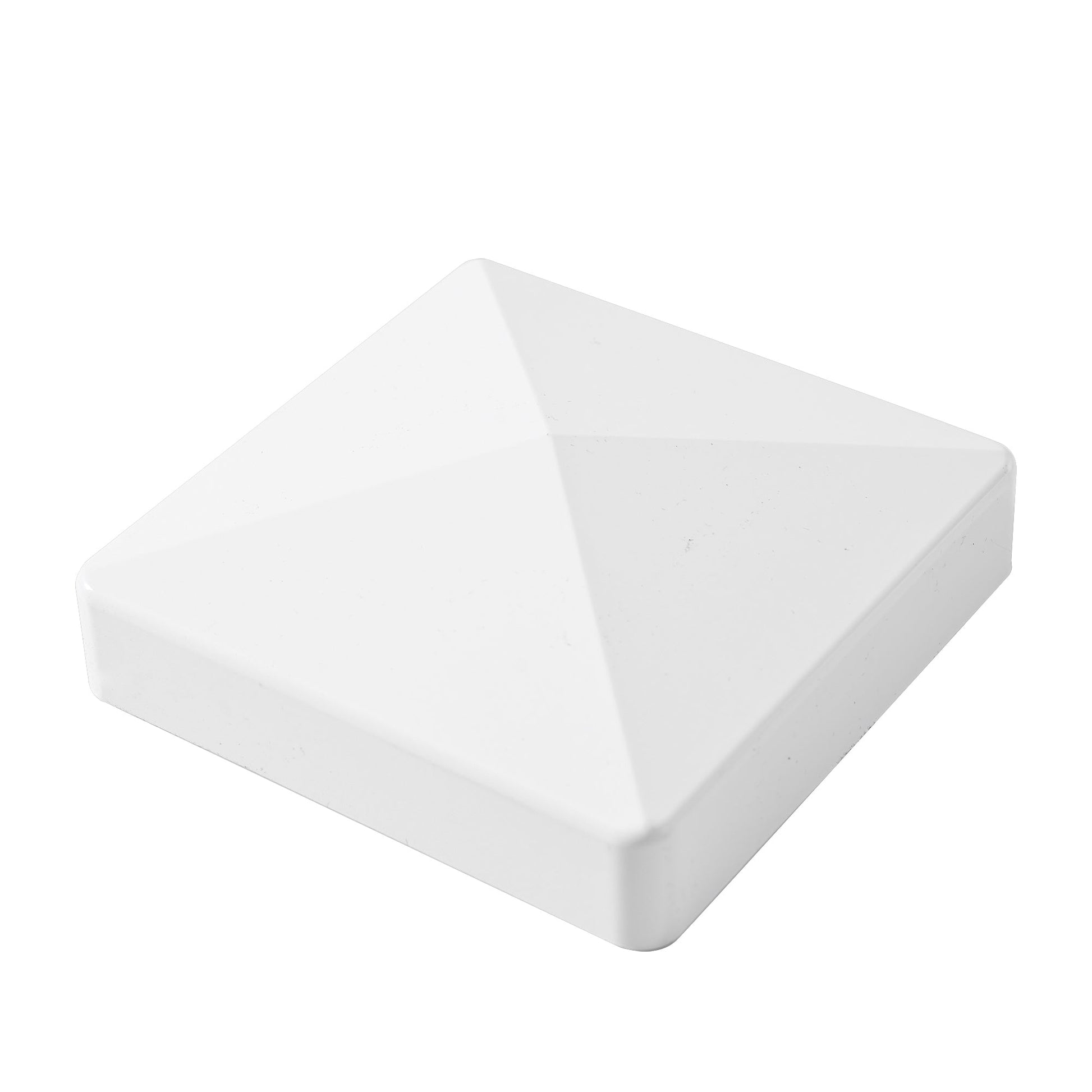 Line Post for White Vinyl Routed Fence Caps Included set of 2 - Korvel