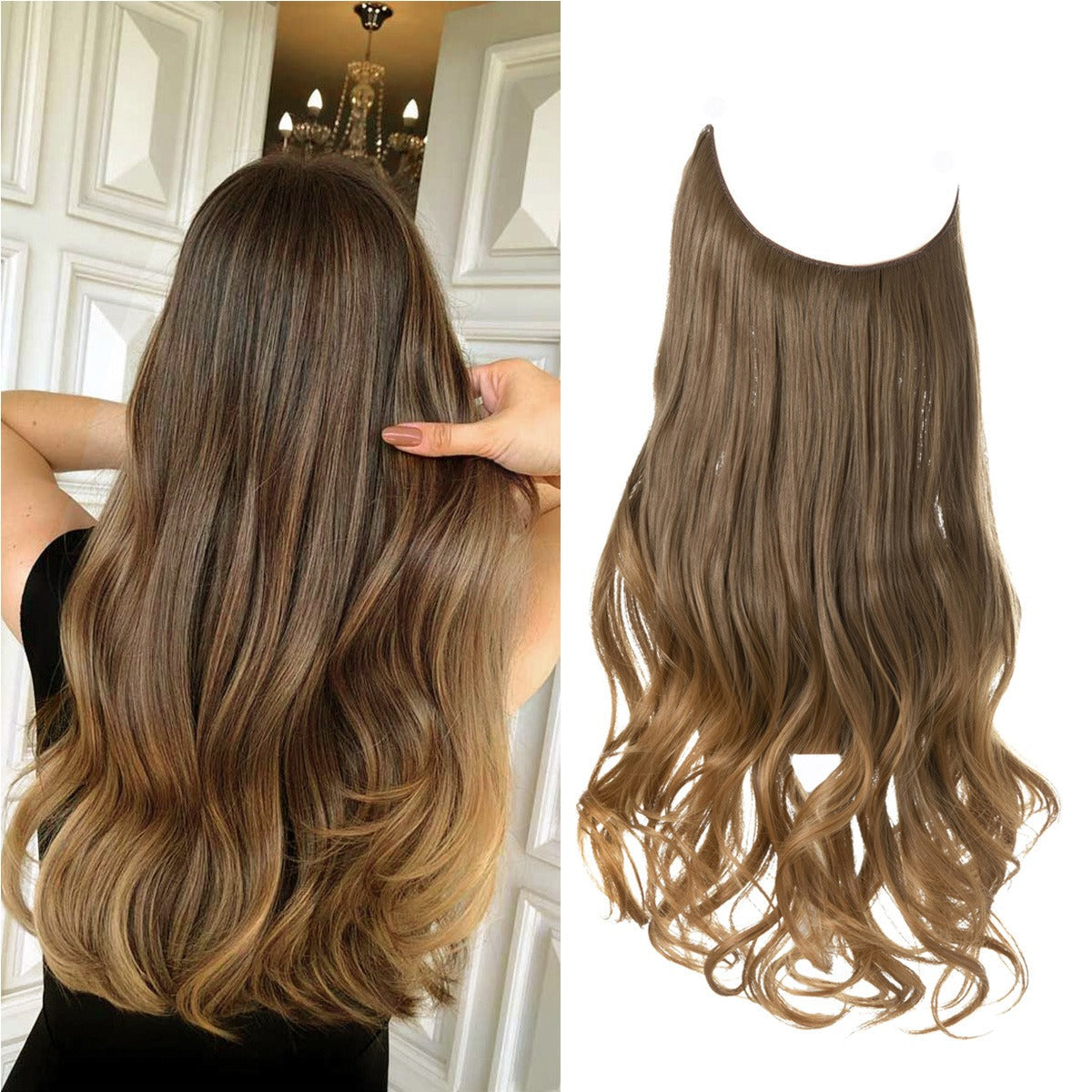 Premium Long Curly Hair Extension - High Temperature Silk