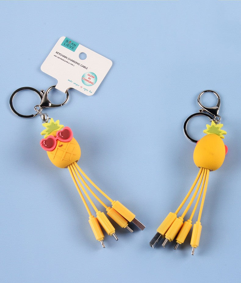 Quirky Peach Blossom Eye USB Charging Cable