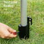 Outdoor Camping Awning Rod Fixer Tent Accessories Bracket Support Rod Fixed Pipe Holder Fishing Umbrella Adjusting Base - Korvel