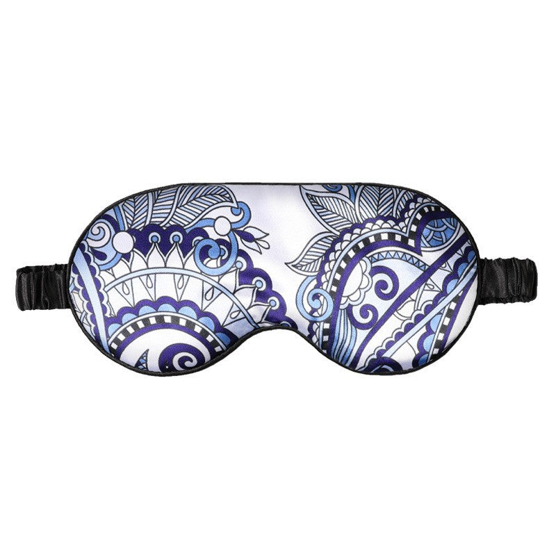 Masque de sommeil en satin soyeux réversible pour un sommeil confortable