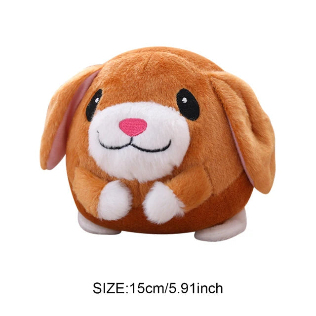 Electronic Pet Dog Toy Music Vibration Bouncing Ball Bite Puppy Ball Active Moving Pet Plush Sing Dog Chewing Squeaker Dog Toy - Korvel