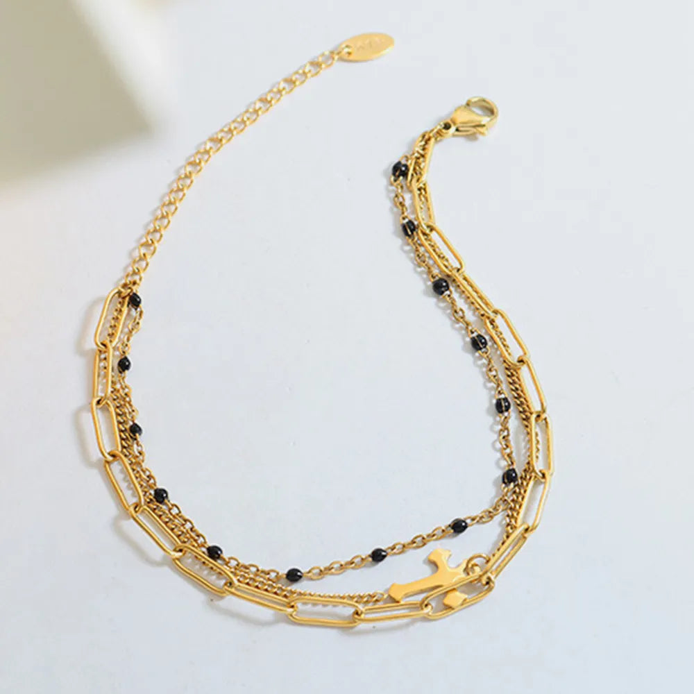 Titanium Steel Three-Layered Bracelet - Korvel