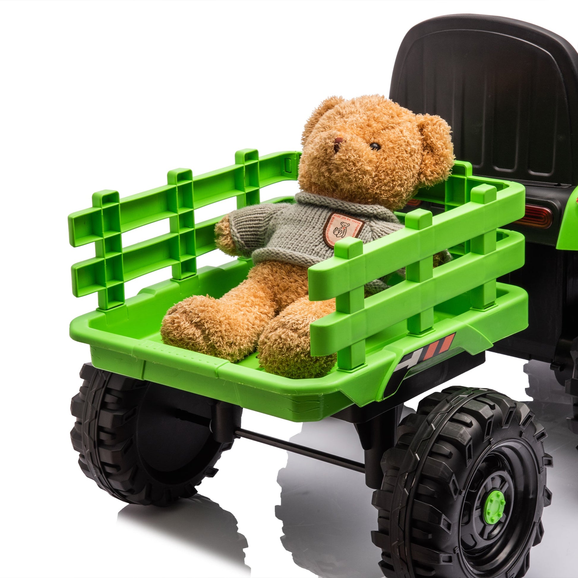 Children's electric tractor toy, powered by 24V battery, 200w * 2 motor 1.86-4.97MPH/remote control three speed adjustable - Korvel