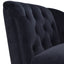 58-Inch Velvet Lounge Chair with Nailhead Trim