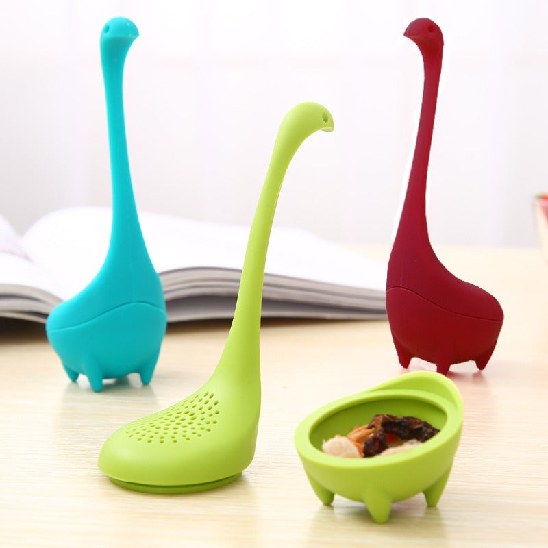 Water Monster Silicone Tea Filter Tea Glass Nice Lake Water Monster Tea Brewer - Korvel