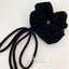 Vintage Velvet Long Ribbon Bow Hair Loop