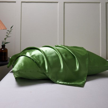 Simulation silk solid color polyester pillowcase envelope pillow pillow cases pillow pair multi-color - Korvel