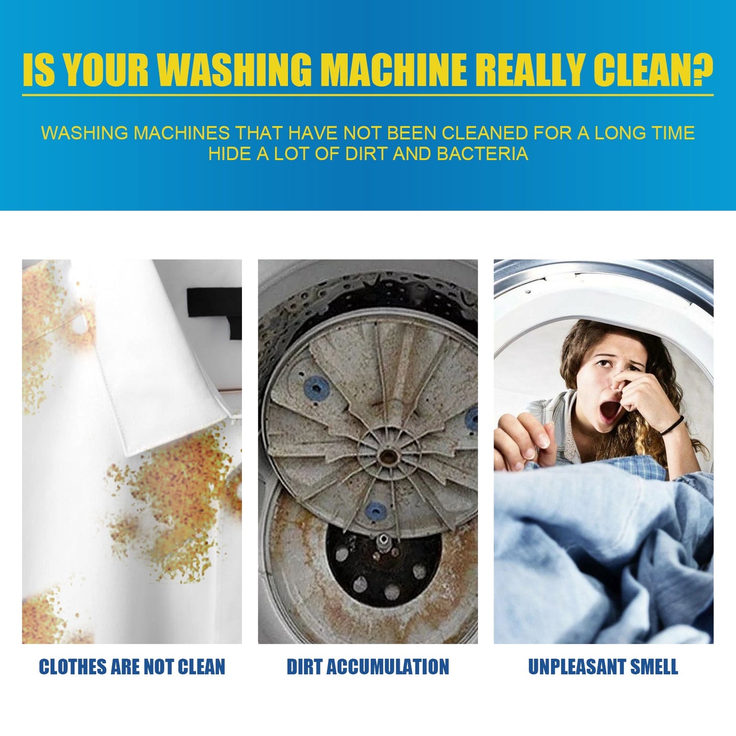 Washing Machine Deep Cleaning Tablets, Drum Type Laundry Tank Dirt Cleaning Smell Cleaning Sheet - Korvel