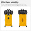 Luggage Set 4 pcs (20"/24"/29"/Travel Bag), PC+ABS Durable Lightweight Luggage with Collapsible Cup Holder TSA Lock, Yellow - Korvel