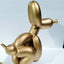 Elegant Gold Balloon Dog Sculpture