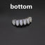 Hip hop braces with copper zircon micro inlaid with real gold Halloween teeth decoration exaggerated hiphopgrills - Korvel