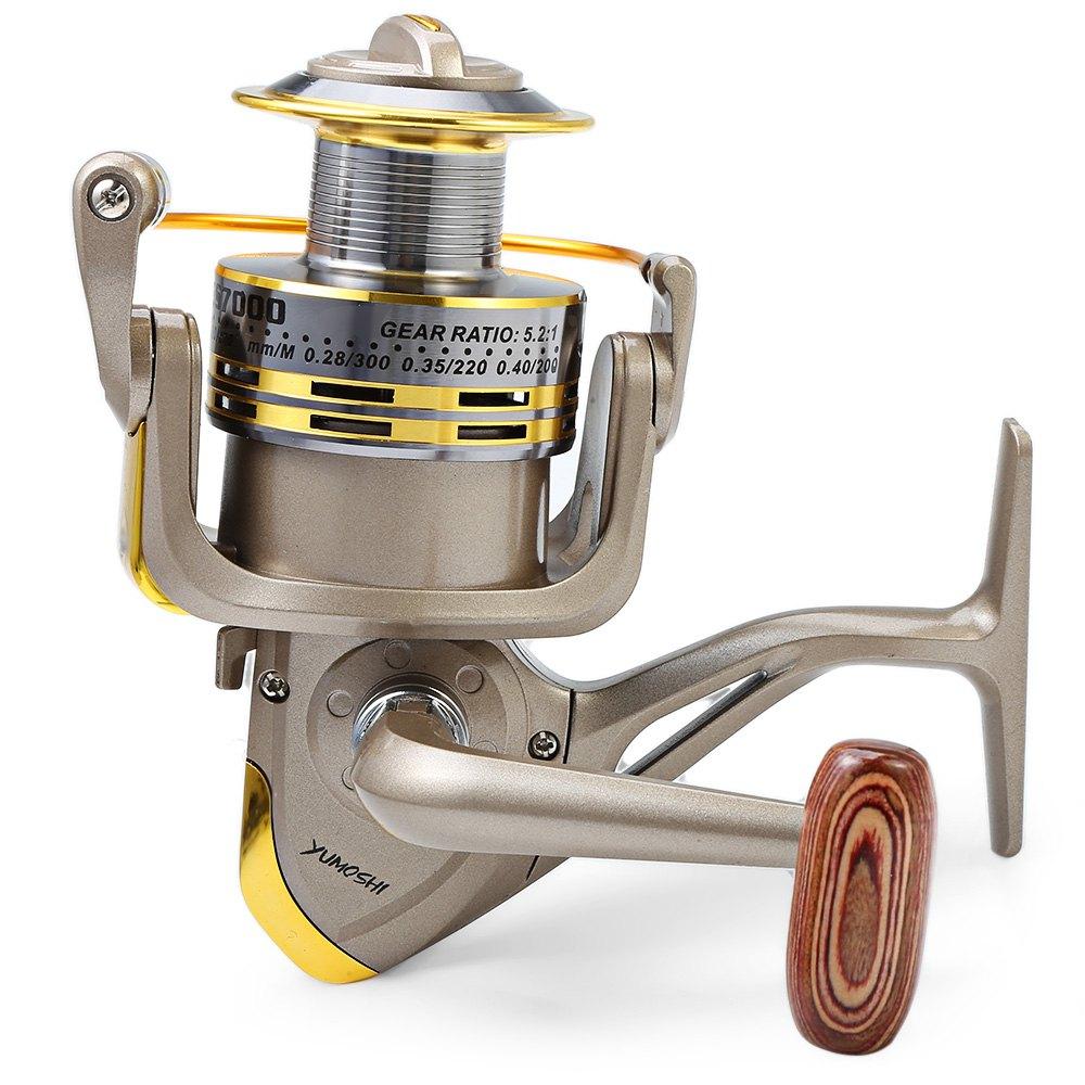 YUMOSHI 8 BB Fish ratio 5.1:1 1000-7000 Series Spinning Fishing Reel Crank Handle Carp Steering - Korvel