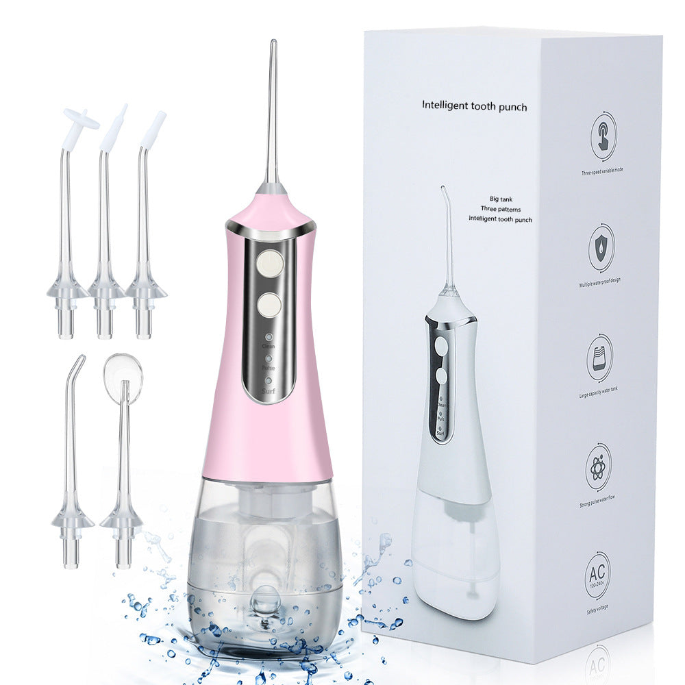 3-Speed Tooth Rinser Electric Oral Tooth Cleaning Device Water Floss Household Portable Tooth Cleaner Tooth Cleaning Device - Korvel