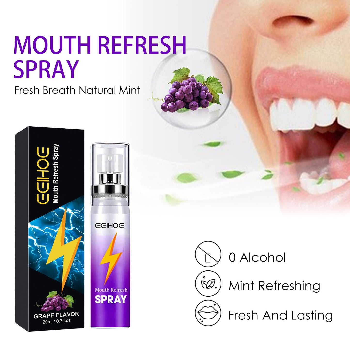 Fresh Mouth Spray - Portable Breath Freshener