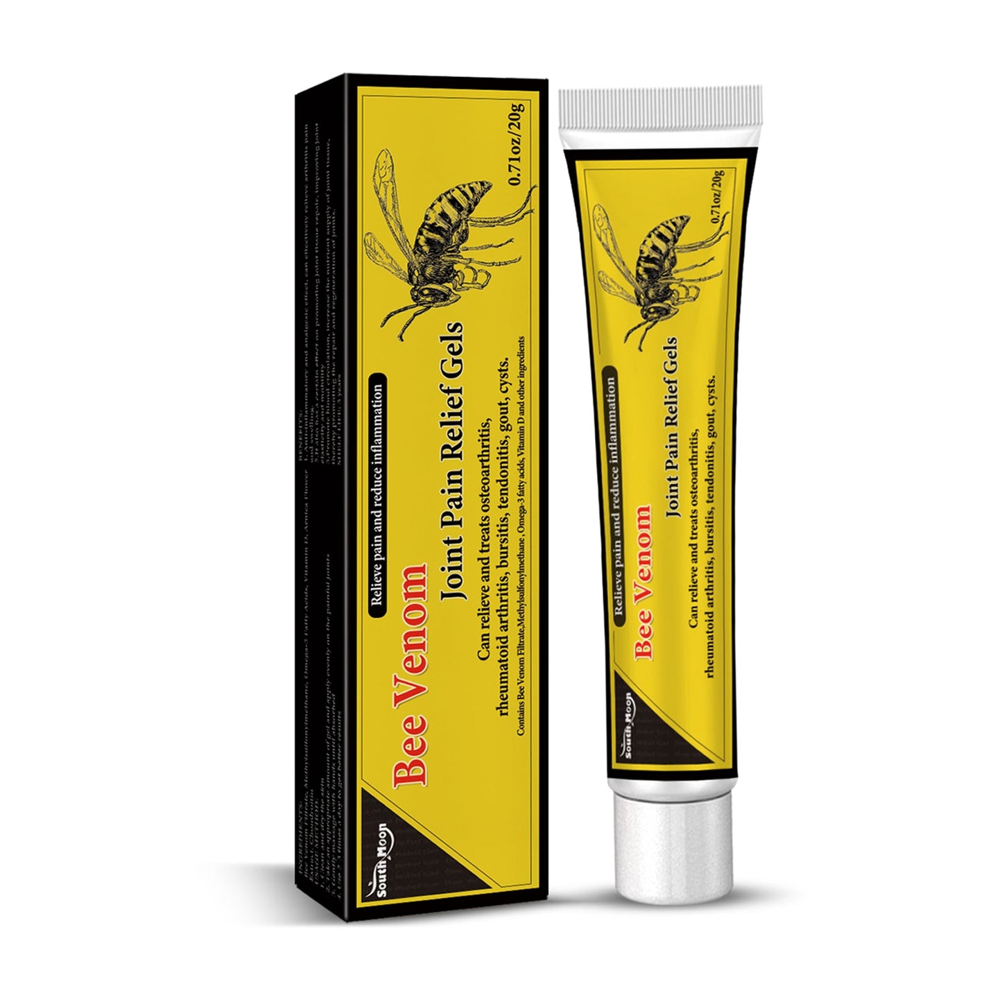 Gel de soin articulaire au venin d'abeille premium pour soulagement des douleurs