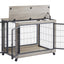 Table d'appoint pour chien de style mobilier sur roues