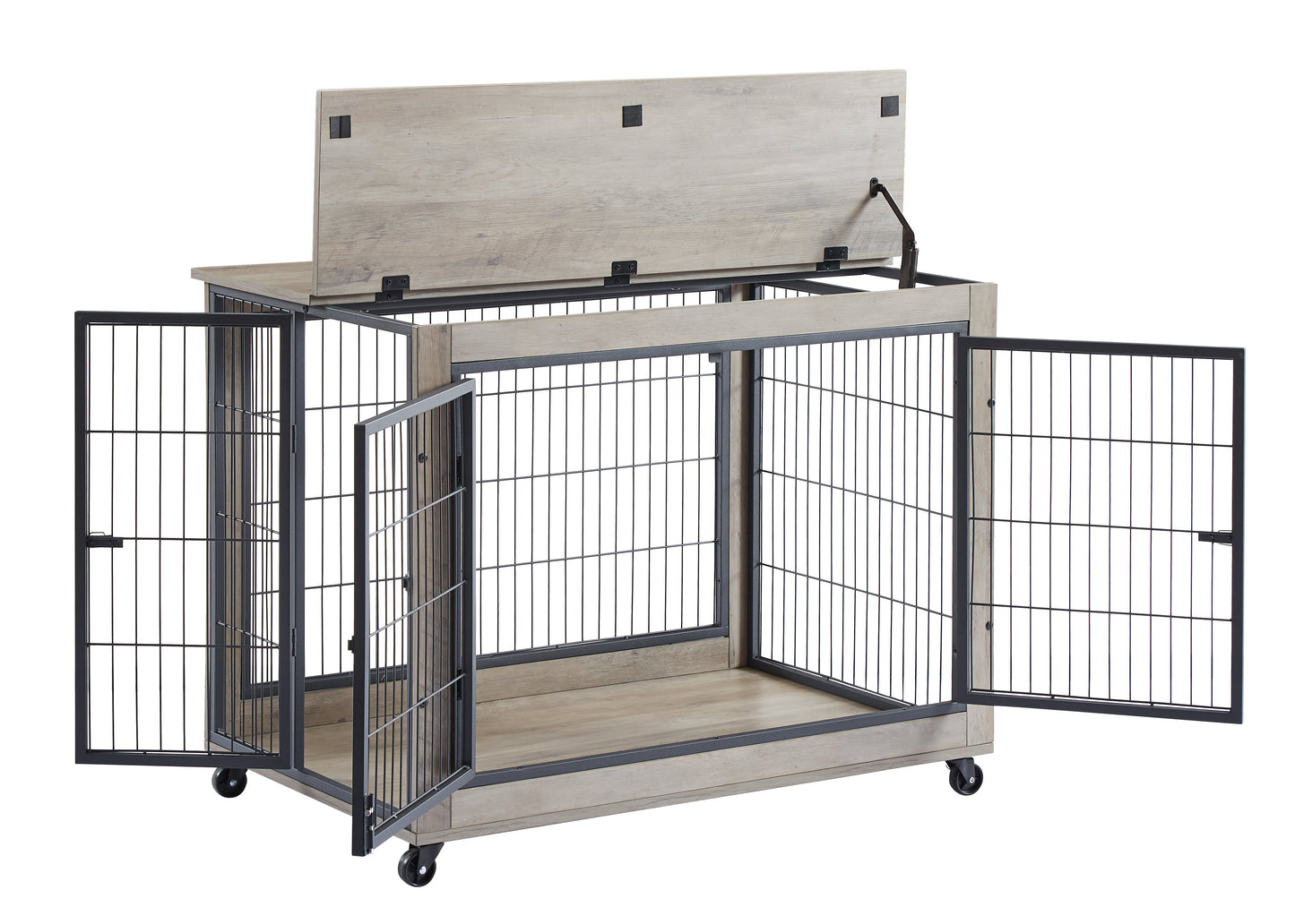 Table d'appoint pour chien de style mobilier sur roues