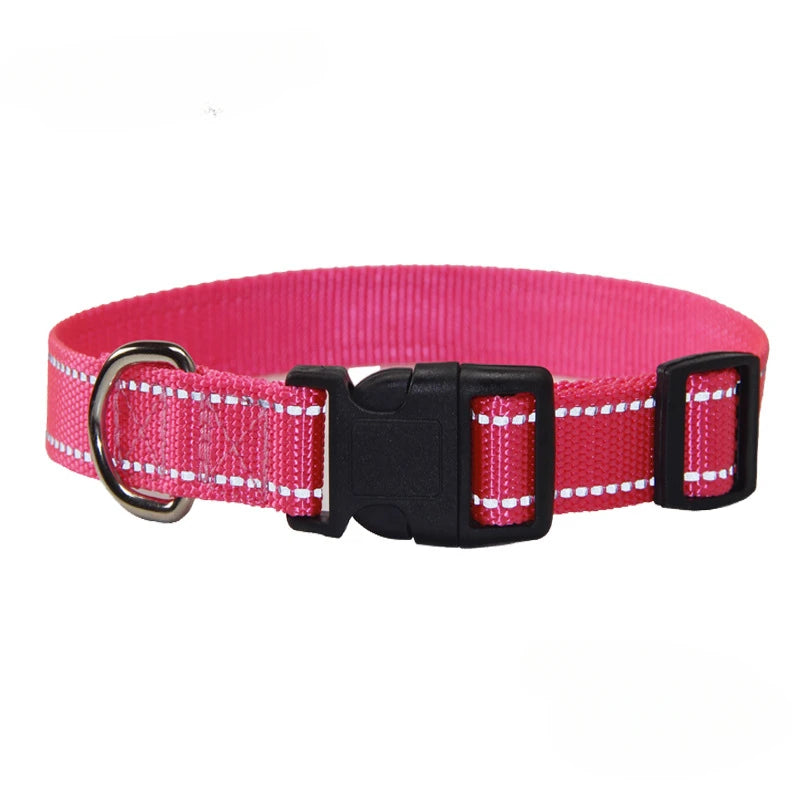 Nylon Dog Collar and Leash Set Pet Collars Leash for Small Medium Large Dogs Dog Accessories for Small Dogs - Korvel