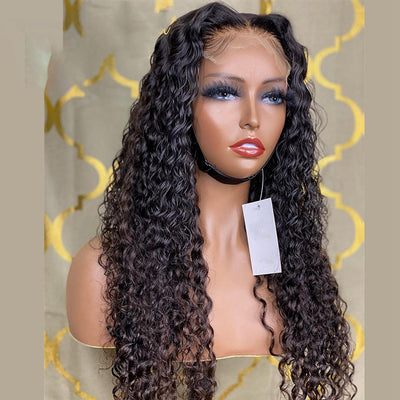 Wig Ladies Chemical Fiber Front Lace Curly High Temperature Silk Wig Headgear - Korvel