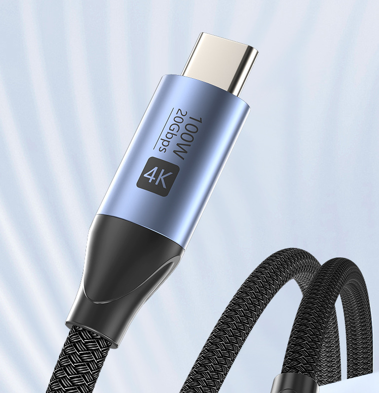 Data cable 100W mobile phone computer fast charging hard drive high-speed transmission 4k screen mirroring - Korvel