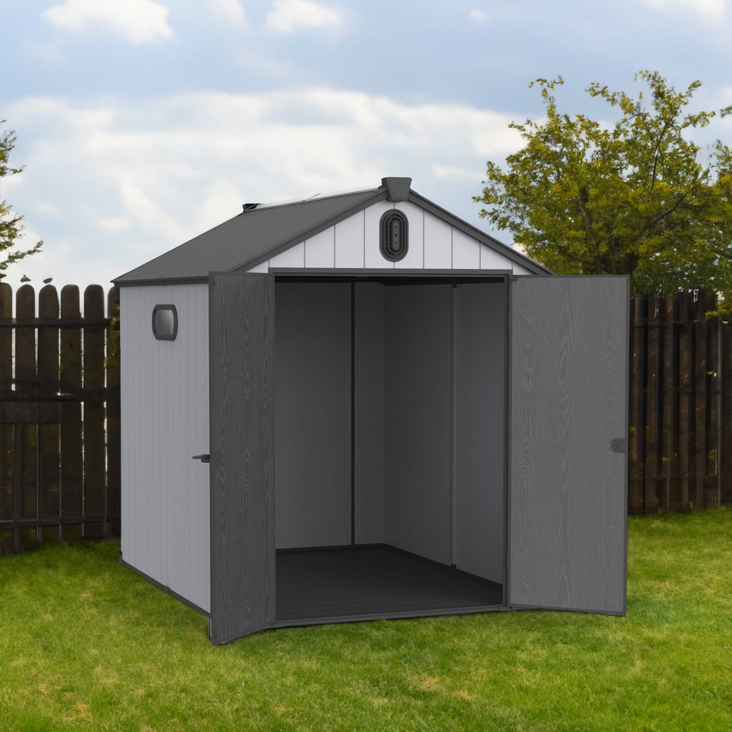 XWT012 6x8ft Plastic Storage Shed for Outdoor Use