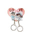 Crayon Shin chan couple keychain refrigerator sticker Simpson family flying house travel notes mobile castle couple pendant - Korvel