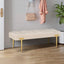 48'' Modern Ottoman Bench Velvet Bench Upholstered Footrest With Gold Metal Legs And Padded Seat For Bedroom Living Room - Korvel