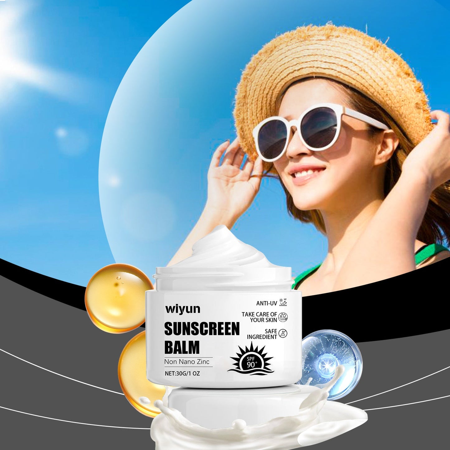 Crème hydratante protectrice pour protection UV en extérieur