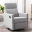 Chaise à bascule rembourrée moderne pour nursery - Gris