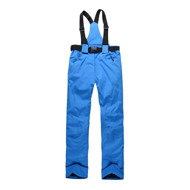 Women Men Ski Pants Brands Outdoor Sports Suspenders Windproof Waterproof Trousers - Korvel