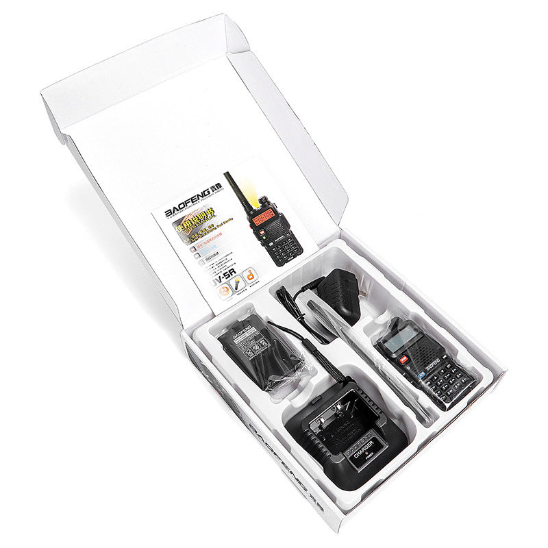 BaoFeng BF-UV5R Tri-Band Walkie Talkie 136-174Mhz 220-260Mhz/400-520Mhz+2 AntennaTwo Way Amatuer Portable ham Radio up of UV-5R - Korvel