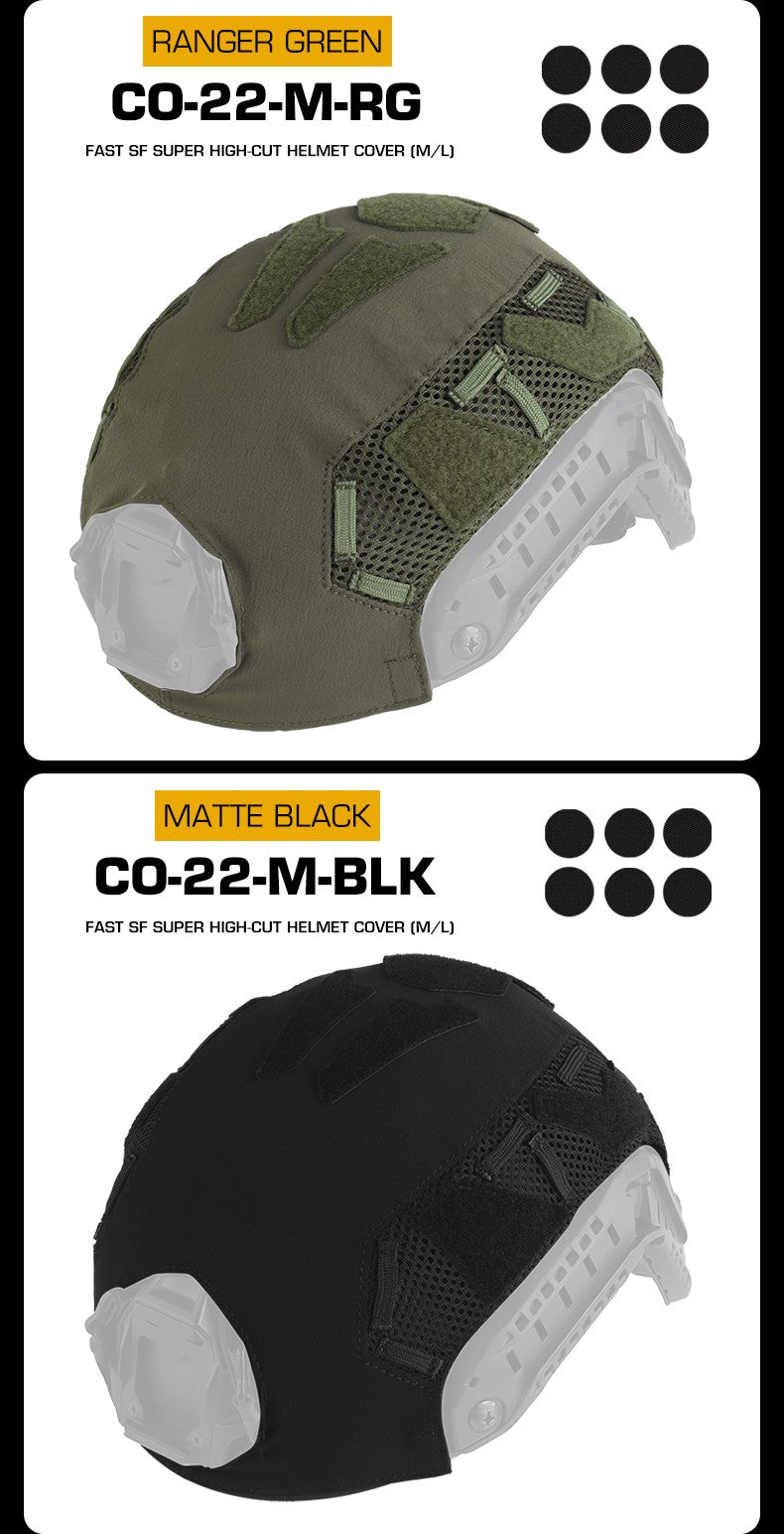 Housse de casque camouflage FAST SF Ultra-haut (Moyen)
