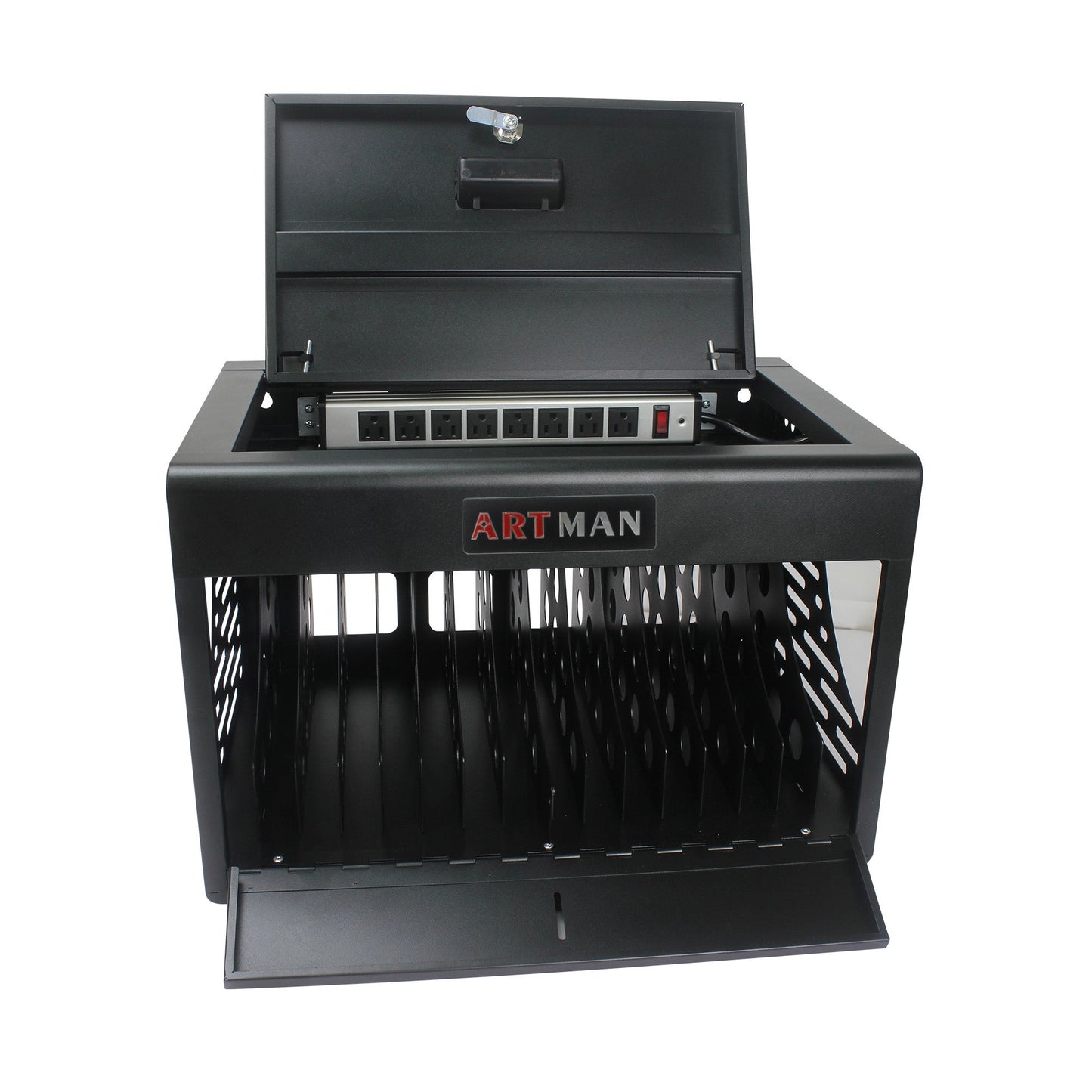 16 Bay Locking Charging Cabinet for Laptops and Chromebooks