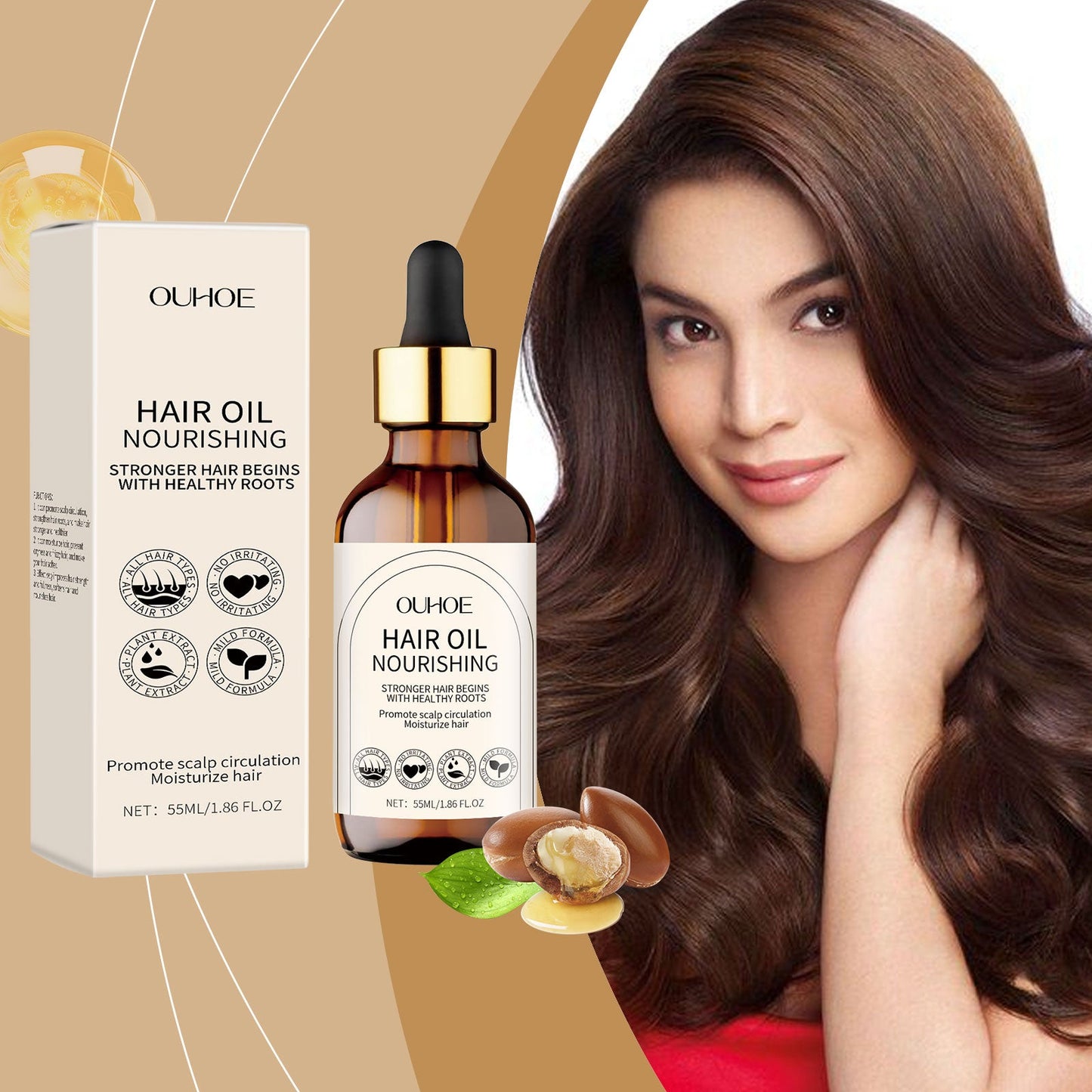 Aceite Esencial Nutritivo para el Cuidado del Cabello Saludable