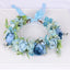 Mori series dried flower wreath bridal headdress crown hairdress wedding accessories Beach Resort studio props - Korvel