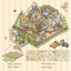 Landscape stickers large 3D stereoscopic scene collage miniature scene ledger stickers DIY stickers - Korvel
