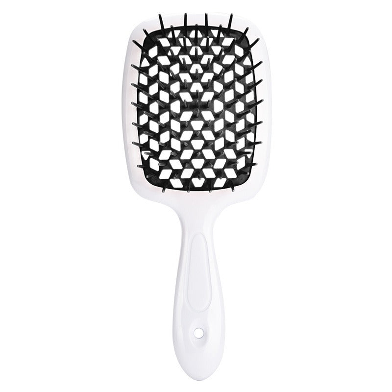 Honeycomb hollow massage comb, smooth hair grid comb, smooth hair dry and wet dual-purpose comb, curly and fluffy hair styling comb - Korvel