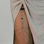 Lolita lace sexy leg ring body chain spicy girl beach fringe rhinestone thigh chain - Korvel