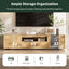 70 inch modern TV stand with 3 cabinets and drawers, entertainment center can accommodate TVs under 80 inches - Korvel