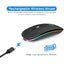 Wireless Mouse Bluetooth RGB Rechargeable Mouse Wireless Computer Silent Mause LED Backlit Ergonomic Gaming Mouse For Laptop PC - Korvel