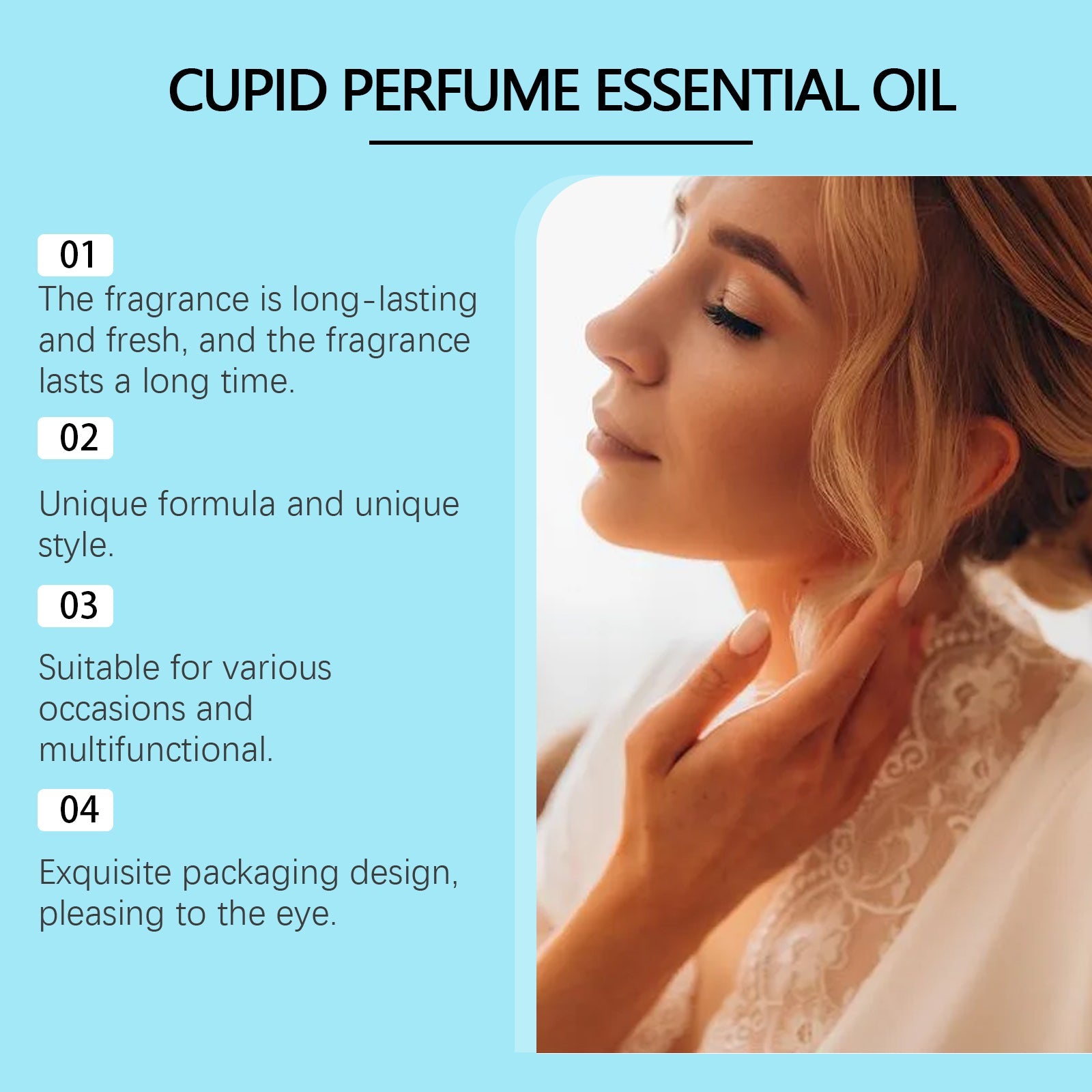 Cupid Series Cologne Natural Long-Lasting Fresh Fragrance Fragrance Fragrance Date Fragrance Portable Perfume - Korvel
