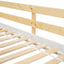 Twin over Twin House Bunk Bed with Roof , Window, Window Box, Door , with Safety Guardrails and Ladder, Natural/White - Korvel