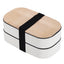 Japanese Style Double-Layer Bamboo Lid Bento Box