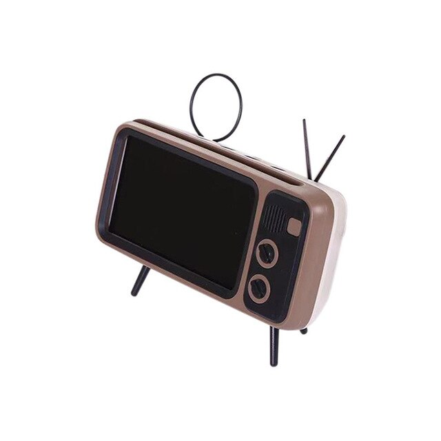 Retro TV Mobile Phone Screen Stand Cell Phone Mounts Holder for 4.7-5.5in mini Waterproo Mobile Phone Screen for Smart Phone - Korvel