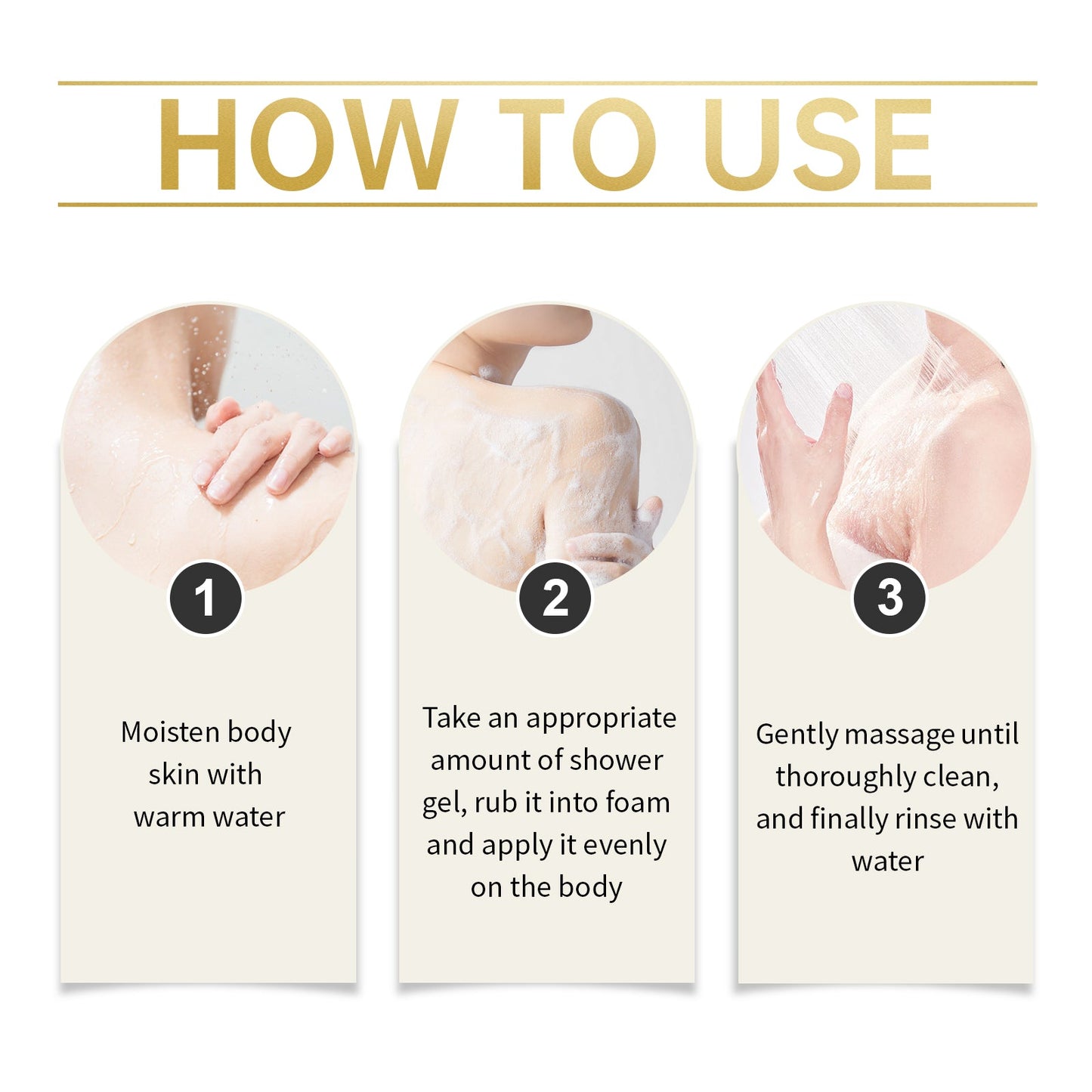 Gold Collagen Shower Gel - Fresh & Moisturizing Body Wash