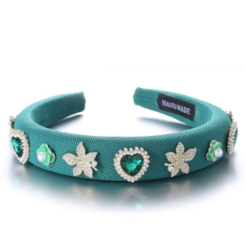 Fashionable Drip Oil Camellia Love Hair Hoop - Korvel