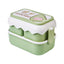 ins cartoon cute microwaveable large capacity double-layer portable lunch box lunch box - Korvel