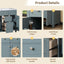 36 inch modern mirror cabinet with adjustable shelves, 2 soft closing doors, and 6 drawer storage cabinet door organizers - Korvel
